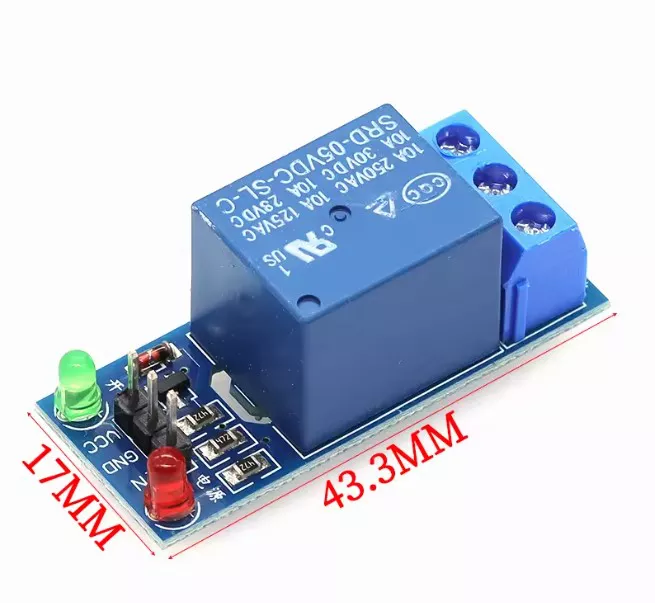 ماژول رله 5 ولت تک کاناله 10 آمپر