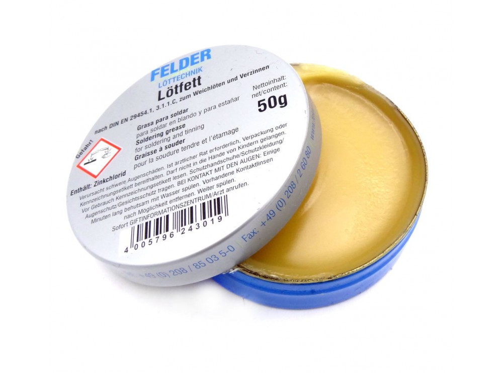 روغن لحیم آلمانی ۵۰ گرمی FELDER اصل آلمان