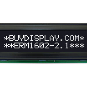 نمایشگر LCD کاراکتری 2×16 با بک لایت مشکی | EastRising