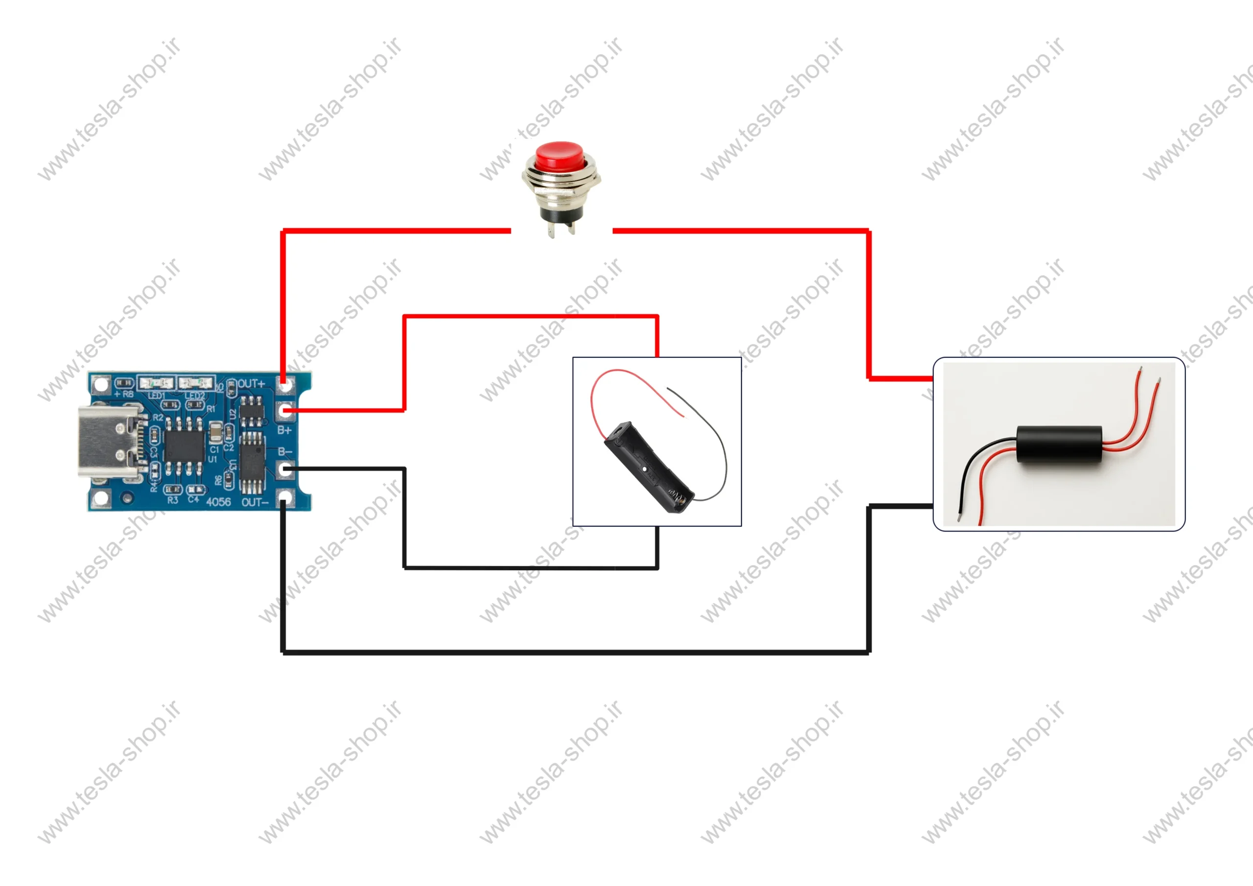 راه اندازی ماژول جرقه زن