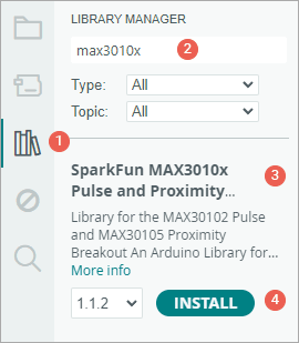 MAX30102 Library Installation