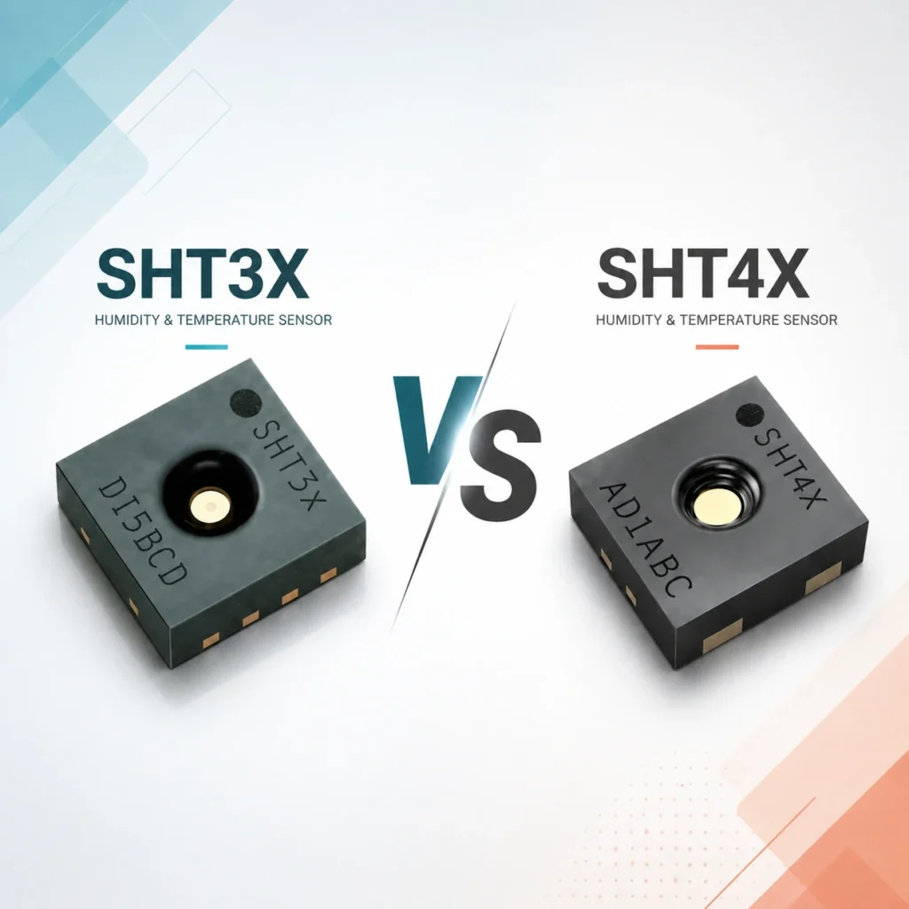 مقایسه سنسور های SHT3X VS SHT4X