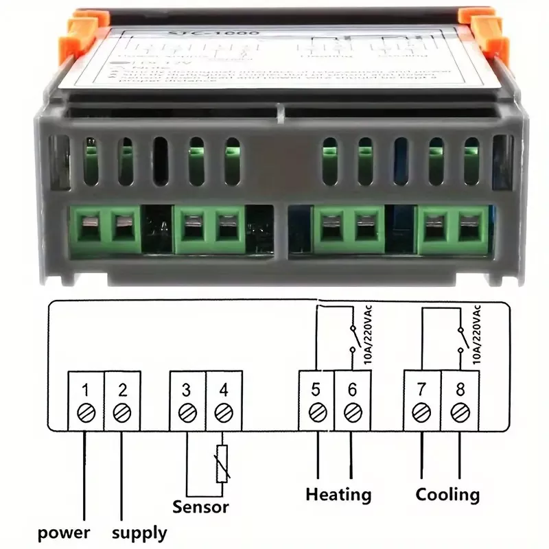 ترموستات صنعتی 12VDC دیجیتال STC-1000 3 ترموستات صنعتی 12VDC دیجیتال STC-1000