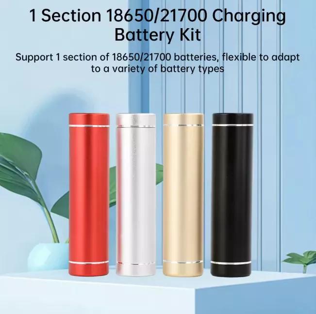 کیس پاوربانک جیبی تک سل فلزی مناسب باتری لیتیومی (2)