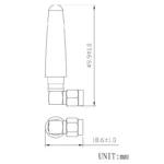 آنتن-gsmgprs-رایت-5cm-با-گین-3db-و-باند-433470mhz