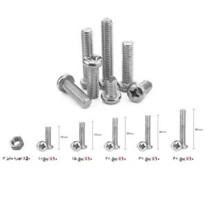 بسته 50 عددی پیچ و مهره سایز 3