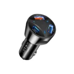 شارژر فندکی 55 وات سه پورت با QC 3.0 و USB-C PD