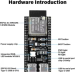 ماژول بلوتوث و وای‌فای ESP32-S3-WROOM-1 N16R8