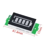 ماژول نمایشگر سطح شارژ باتری لیتیوم 1 تا 8 سل | بارگراف LED 1S-8S