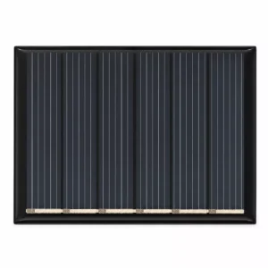 پنل خورشیدی 3 ولت 110 میلی آمپر 60×40mm | مینی پنل خورشیدی مستطیلی