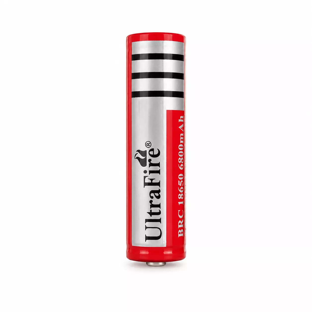 باتری لیتیوم یون 18650 شارژی 3.7 ولت 6800mAh برند UltraFire 1 باتری لیتیوم یون 18650 شارژی 3.7 ولت UltraFire