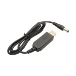 کابل تبدیل USB پاوربانک به 12V 0.5A برای برق اضطراری مودم مبدل Boost یک متری